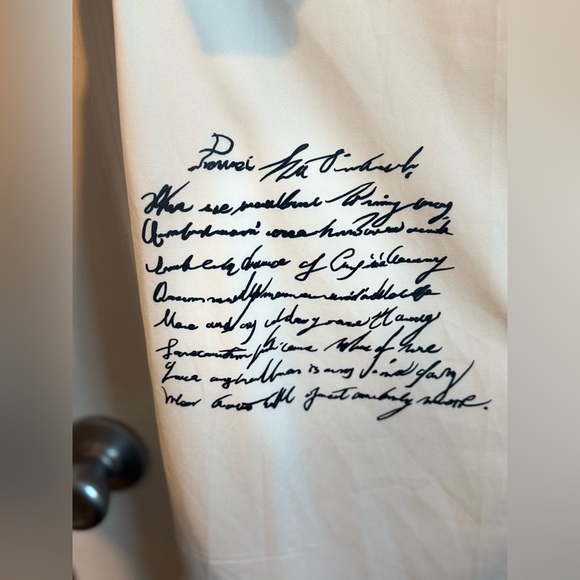 White dress with lettering - Picture 4 of 4